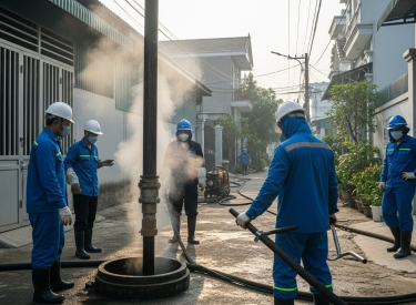 Hút Hầm Cầu Xuân Hoà – Giải Pháp Toàn Diện Cho Hệ Thống Thoát Nước An Toàn