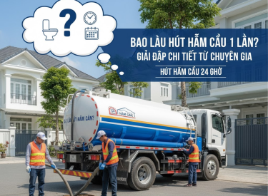 Bao lâu hút hầm cầu 1 lần? Giải đáp chi tiết từ chuyên gia Hút Hầm Cầu 24 Giờ