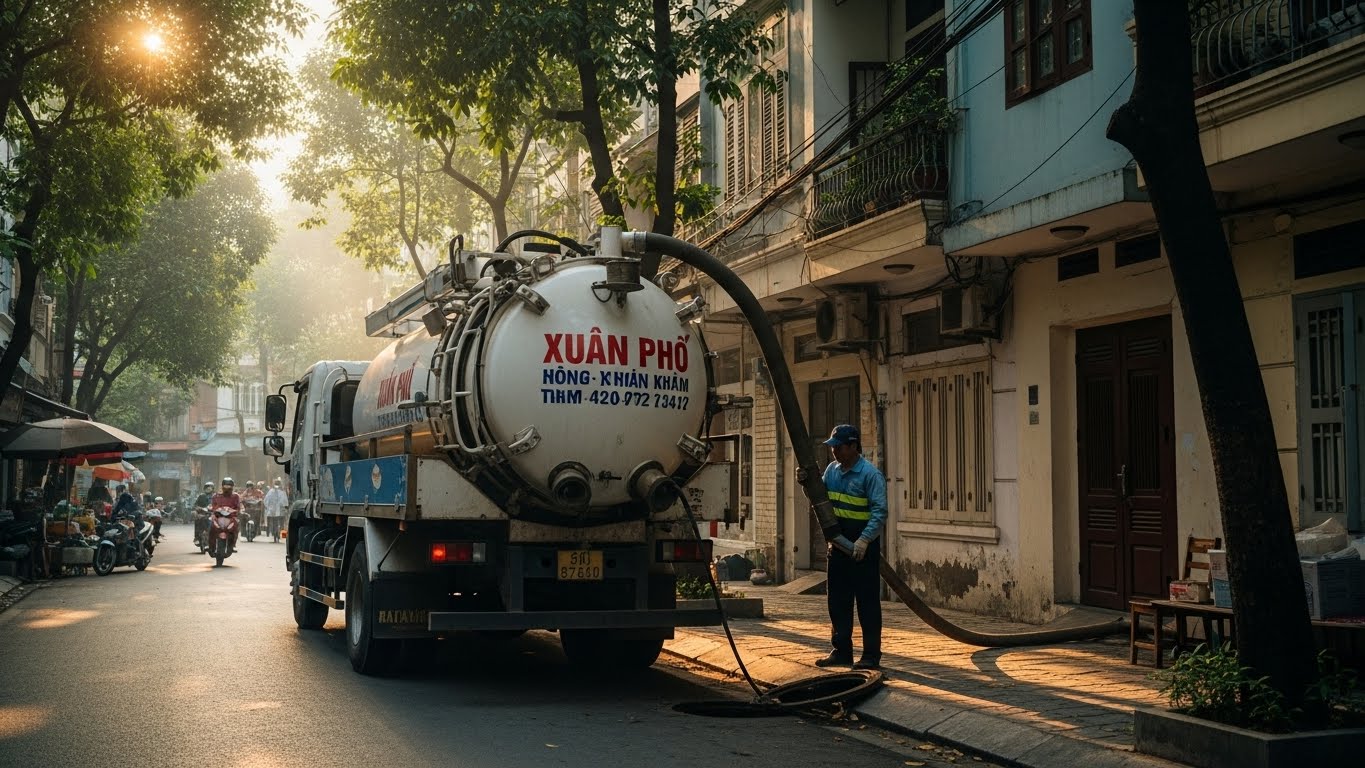 Hút Hầm Cầu Xuân Phú
