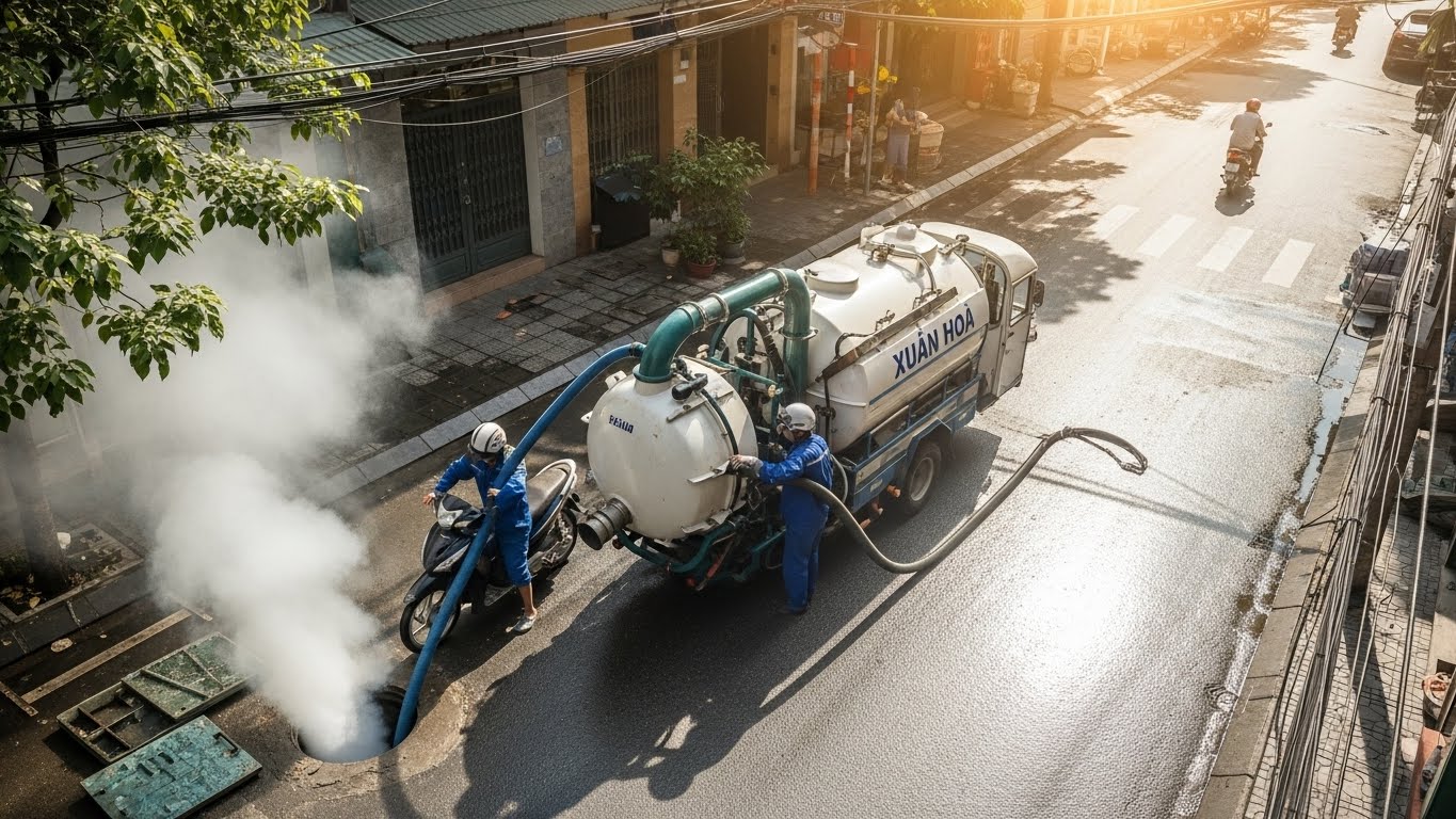 Hút Hầm Cầu Xuân Hoà